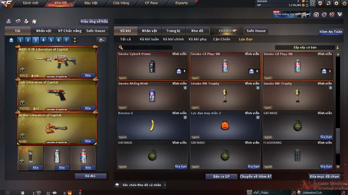 shop acc cf uy tin gia re